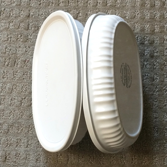 Corningware F-23-B Oval French White 23 ounces Casserole Stoneware Set o… - Picture 4 of 9